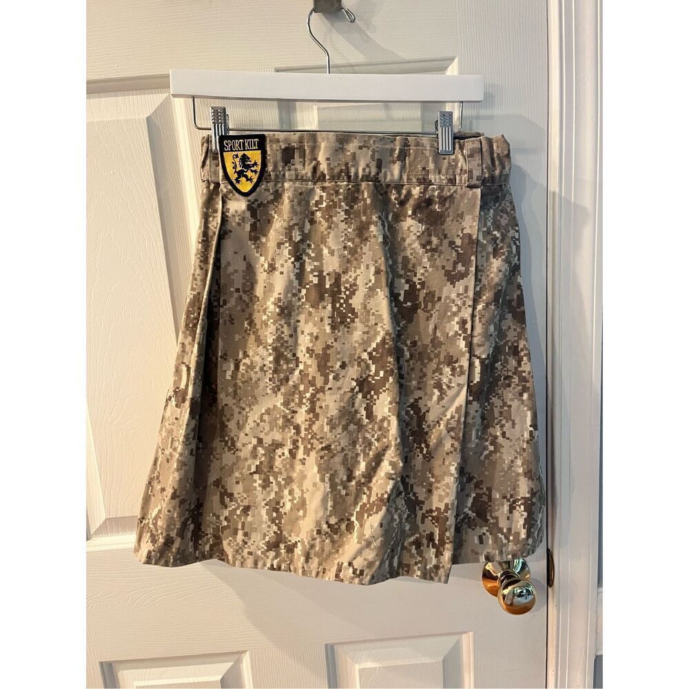 Sport Kilt Camo Digi Print Mens Kilt Sz M EUC